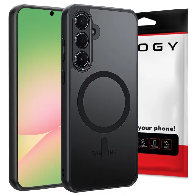 Etui do Samsung Galaxy A56 5G obudowa ochronna na telefon Alogy Matte HybridMag™️ Case do MagSafe Matowe Czarne
