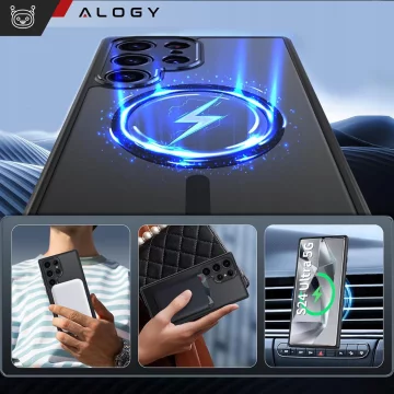 Hülle für Apple iPhone 16 Pro Max Alogy Anti-Shock Hybrid Case für MagSafe Transparent