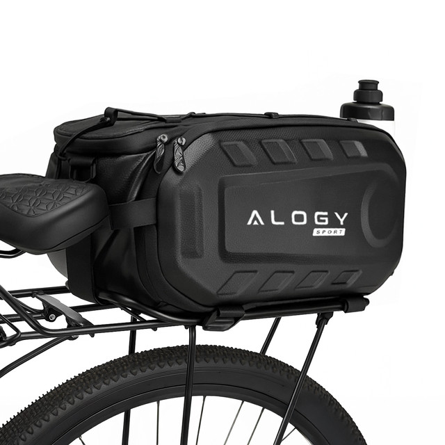 Fahrradtasche Fahrradtasche 2,5 l Fahrradhalter Lenkerrahmentasche Beutelhülle 23,6 x 10,5 x 10 cm (S) Alogy Sport schwarz