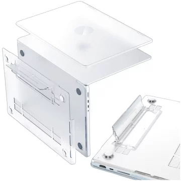 Matte Hülle mit Ständer Alogy ProStand™ Gehäuse für MacBook Air 13,3" (A1932/A2179/A2337) Transparent