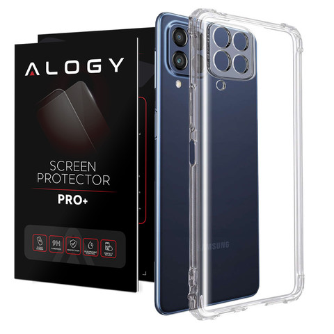 ShockProof Alogy Armor Case for Samsung Galaxy M53 5G Clear Glass
