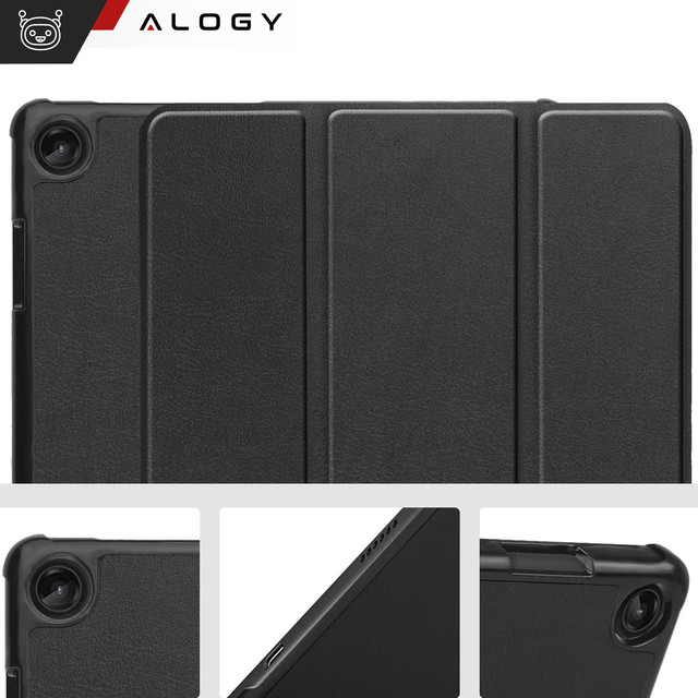 Tablet-Hülle für Lenovo Tab M10 3gen 3 GEN 10.1 2022 TB328FU TB328XU Gehäuse Case Alogy Book Cover Schwarz