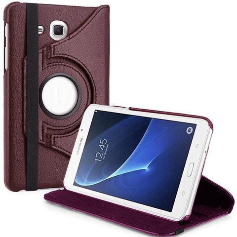 UM 360° DREHBARES GEHÄUSE FÜR SAMSUNGA GALAXY TAB A 7.0 T280 T285 LILA