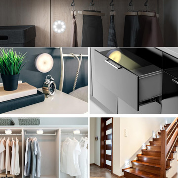 4x Lamp LED motion sensor dusk night lamp Alogy Sensor Light Wireless furniture lighting White light 6000k
