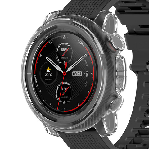 Silicone case Alogy case for Xiaomi Amazfit Stratos 3 Transparent
