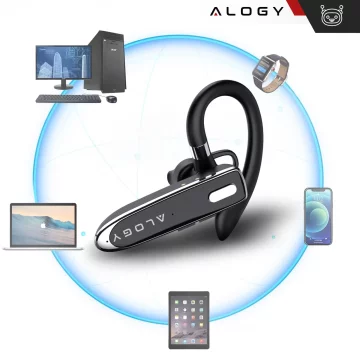 Bezdrátový headset pro hovory Bluetooth 4.0 do auta headset s displejem V8 Black
