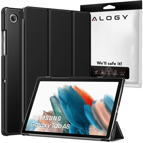 Alogy Book Cover for Samsung Galaxy Tab A8 2021 SM-X200/SM-X205 Black