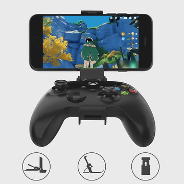 Alogy 6.8 Inch Adjustable Foldable Phone Holder for Gamepad Controller Black