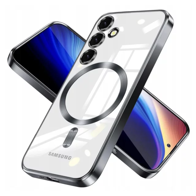 MagSafe Case for Apple iPhone 16 Pro Max Alogy Glamour Luxury Ring Case Gold-Transparent