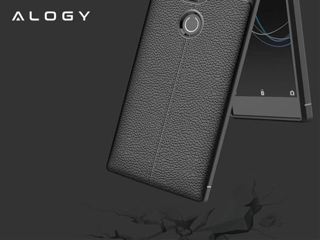 Armored case Alogy leather case Sony Xperia L2 black Glass