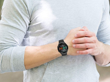 Gumový Univerzální sportovní řemínek Alogy měkký řemínek pro chytré hodinky 22mm Černý