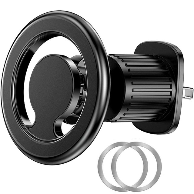 Alogy magnetic car holder for MagSafe for iPhone 14 13 12 grille black