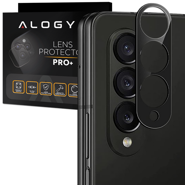 Kovová ochrana fotoaparátu Alogy Lens Protector PRO pro Samsung Galaxy Z Fold 3 černá