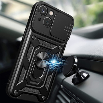 Alogy Camshield Stand Ring Case with Camera Cover for Apple iPhone 14 Plus