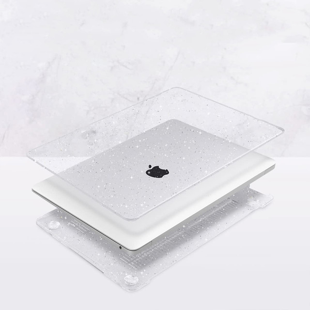 Alogy Hard Case Cover for Apple MacBook Air 13 M1 2020 Glitter Clear Screen Protector Keyboard Cover Pouch Bag