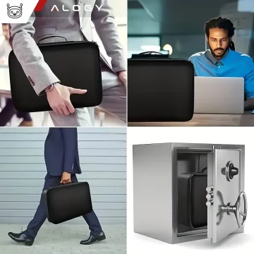Pouzdro na iPhone 14 Pro Mag Safe Matt Case Cover matné Alogy Ring obrněné pouzdro na telefon černé