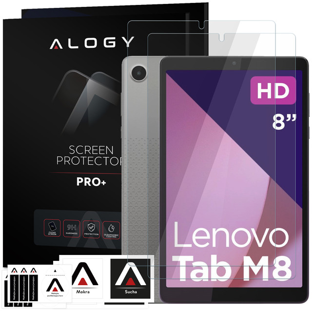 Tempered Glass x2 Alogy 9H for Lenovo Tab M8 TB-8505F, TB-8505L, TB-8705X, TB-8705F, TB-8705L, TB-8506