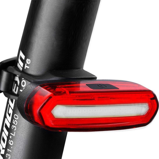 Strong LED rear bicycle lamp USB Alogy light waterproof bicycle lighting Red