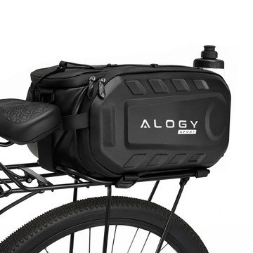 Fahrradtasche Fahrradtasche 2,5 l Fahrradhalter Lenkerrahmentasche Beutelhülle 23,6 x 10,5 x 10 cm (S) Alogy Sport schwarz