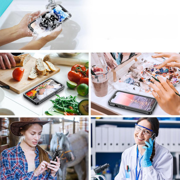 Pouzdro pro iPhone 14 Waterproof Armored 360 Case Krytí objektivu hybridního fotoaparátu IP68 Vodotěsné černé