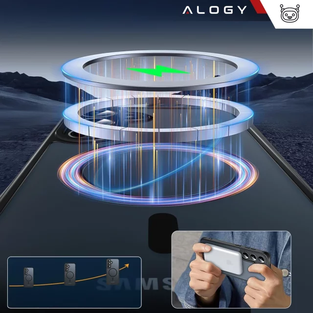 Pouzdro pro Apple iPhone 16 Pro Max Alogy Anti-Shock Hybrid Case pro MagSafe Transparent