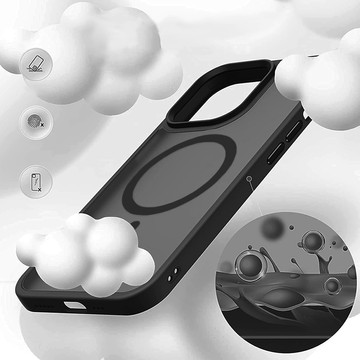 Protective phone case MagMat Case for MagSafe for Apple iPhone 13 Mini Matte Black Glass