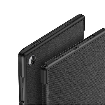 Flipové pouzdro Dux Ducis Domo pro Samsung Galaxy Tab A8 10,5 X200 / X205 černé foliové stylusové pero
