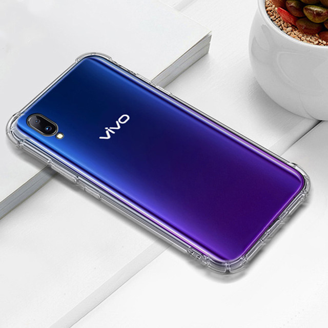 ShockProof Alogy Silicone Armor Case for Vivo Y93 Transparent