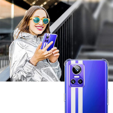 ShockProof Alogy Silicone Armor Case für Realme GT Neo 3 Global Transparent