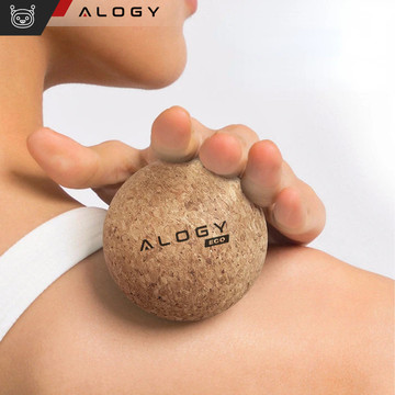 Cork ball Set of 2 ECO balls for muscle massage massager hard small Cork balls 6cm and 5.3cm Alog bag sport fitness