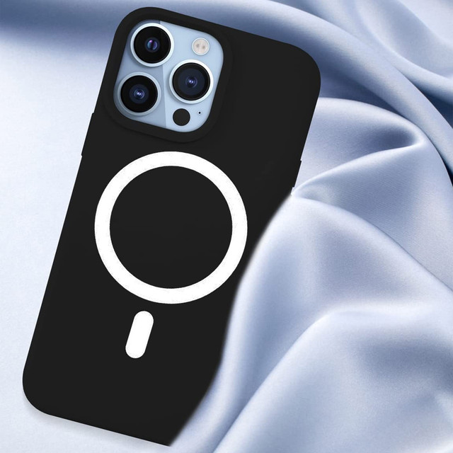 MagSafe Ultra Slim Mag Alogy Case pro Apple iPhone 13 Pro Qi nabíječky černé sklo