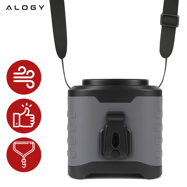 Stolní ventilátor stojící ventilátor malé oběhové čerpadlo s klipem bezdrátové ruční 500mAh USB-C Alogy White