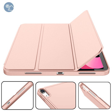 Ochranné pouzdro Alogy Book Cover Penál Pouzdro s držákem na pero pro Apple iPad Air 4 2020 / Air 5 2022 10,9" růžové