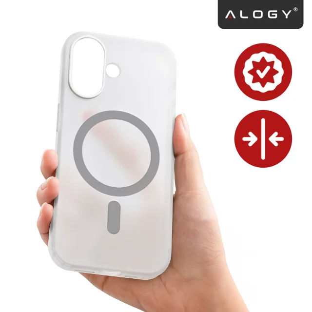 Case for Apple iPhone 16 Pro Max Alogy MagSafe Hybrid Matte Case with Lens Protection Black