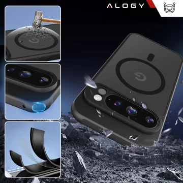 Google Pixel 9 Pro Case Alogy MagSafe Hybrid Matte Case MagMat Matte Black