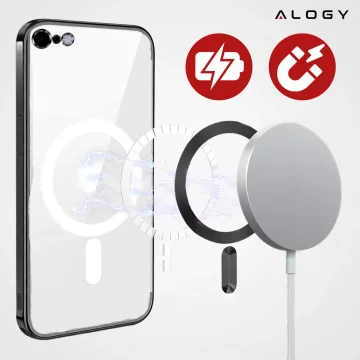 Apple iPhone 16e Alogy LuxeShield™️ Glamour Luxury Ring MagSafe Case with Camera Cover Black