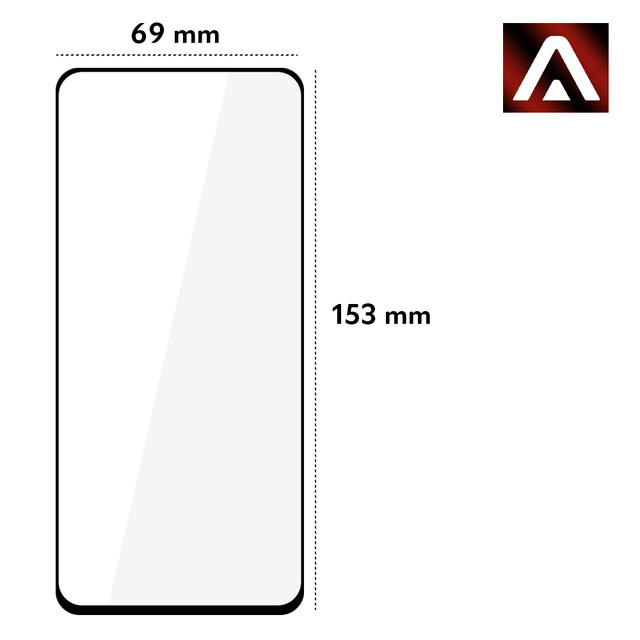 Alogy Full Glue Gehäusefreundliches Glas für Realme GT 5G Black