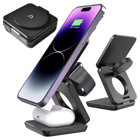 HUB-Splitter Alogy-Adapter für Computer-Laptop mit USB-C auf 3x USB-A 2.0 1x USB-A 3.0 Grau