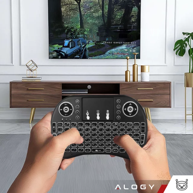 Alogy wireless mini keyboard backlit 3 colors touchpad