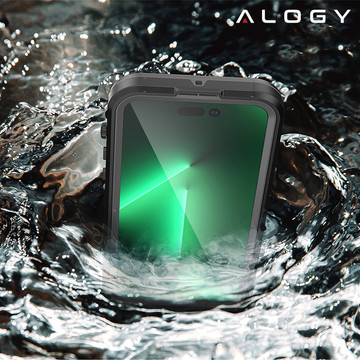 Alogy Waterproof Case IP68 Case with Clear Back 360 Armor Case for MagSafe for Apple iPhone 14 Pro