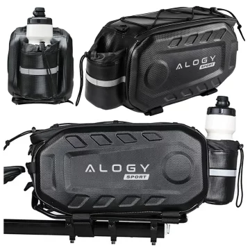 Fahrradtasche Fahrradtasche 2,5 l Fahrradhalter Lenkerrahmentasche Beutelhülle 23,6 x 10,5 x 10 cm (S) Alogy Sport schwarz
