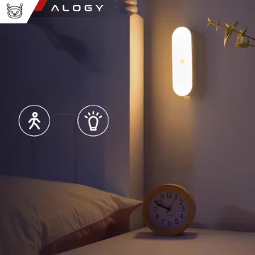 Alogy Sensor Lamp Night Light with Motion Sensor 14cm Magnetic Desk Cabinet Lamp White