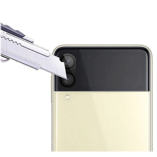 Alogy Lens Protector PRO Kameraschutz aus Metall für Samsung Galaxy Z Flip 3 schwarz