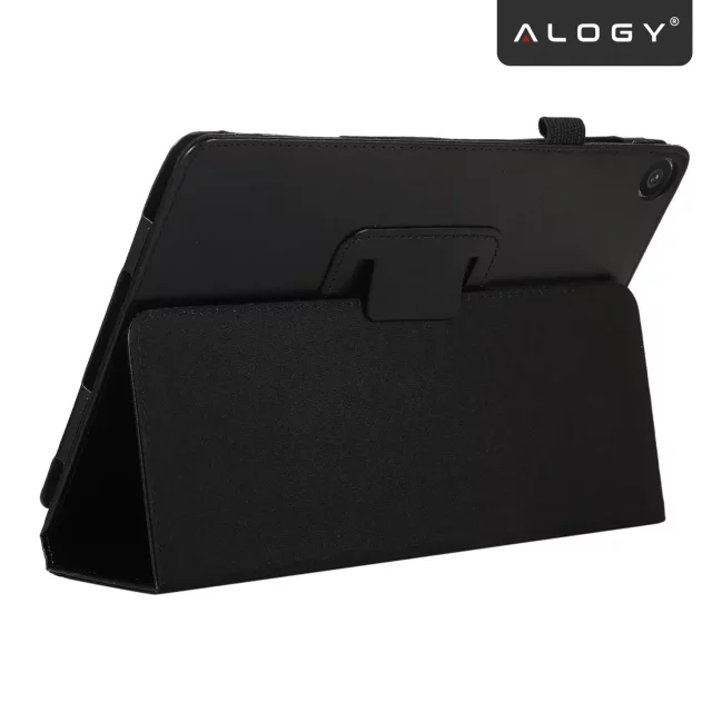 Etui do Samsung Galaxy Tab A9+ 11" (2023) X210/X215/X216, Składany Pokrowiec z Klapką i Funkcją Podstawki, Ochronna Obudowa, Alogy BookCase™ – Czarne