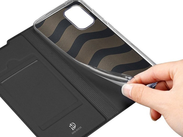 Ochranné kožené flipové pouzdro Dux Ducis pro Samsung Galaxy A41 Black