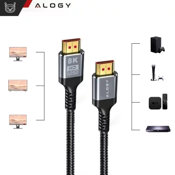 Alogy 8K 60Hz 48GBps 3m HDMI 2.1 Cable Black
