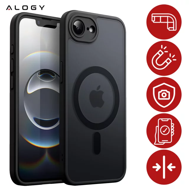 Pouzdro pro Apple iPhone 16 Pro Max Alogy Anti-Shock Hybrid Case pro MagSafe Transparent
