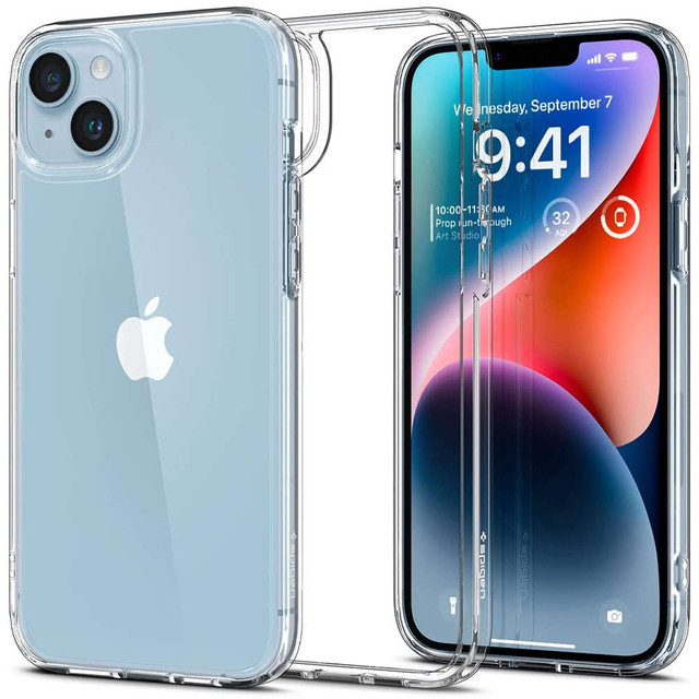 Spigen Ultra Hybrid case for Apple iPhone 14 Crystal Clear Glass