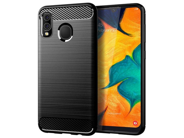 Alogy Rugged Armor Hülle für das Samsung Galaxy A30 / A20 / M10S schwarz