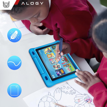 2x Stylus kapacitní dotykové pero pro telefon Tablet Alogy Stylus Pen pro děti 10 cm modré